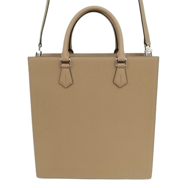 【中古】ボナベンチュラ BONAVENTURA マルコ トートバッグ ショルダーバッグ 2WAY シュリンクレザー エトープ 美品