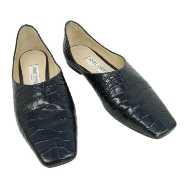 JIMMY CHOO(ジミーチュウ) / フラットパンプス/36/BLK/スウェード