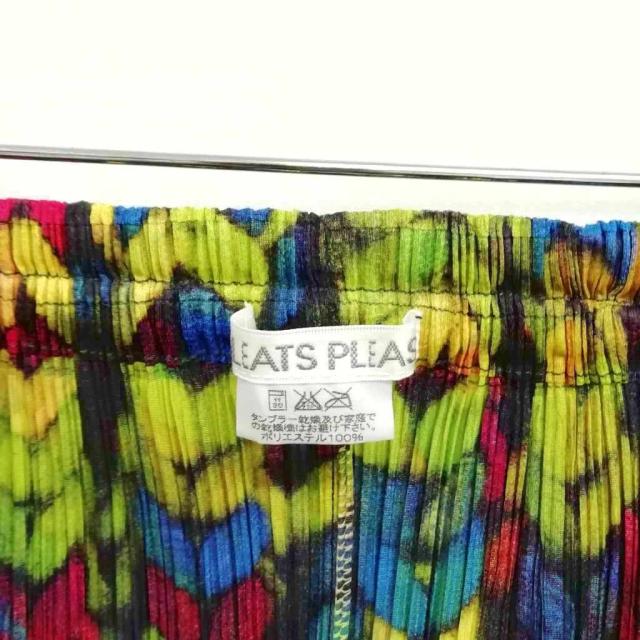 【中古】プリーツプリーズ PLEATS PLEASE イッセイミヤケ PP14-JG449 プリント 総柄 スカート バルーン 変形 美品 2_3