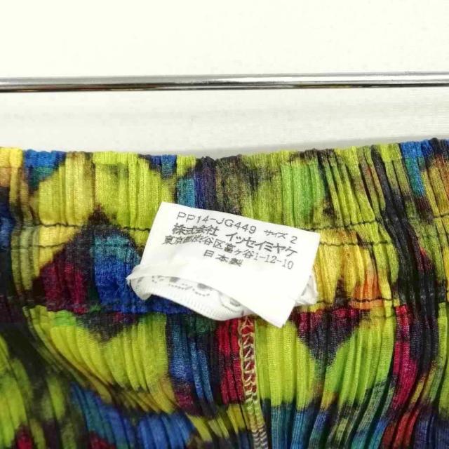 【中古】プリーツプリーズ PLEATS PLEASE イッセイミヤケ PP14-JG449 プリント 総柄 スカート バルーン 変形 美品 2_4