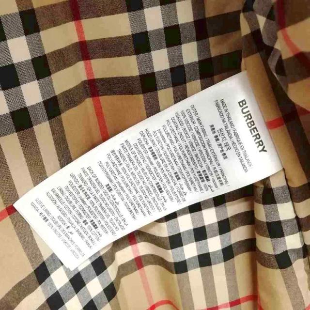 【中古】バーバリー BURBERRY Cramond ロゴ プリント コーティング フーデッド コート 36 レッド レディース_7