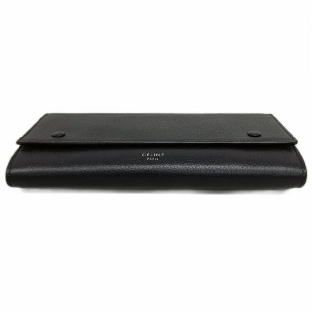 中古】セリーヌ CELINE ラージ フラップ マルチファンクション 長財布