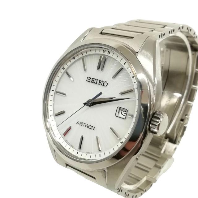 【中古】セイコー SEIKO 7B72-0AD0 ASTRON アストロン オリジン 電波ソーラー 腕時計 チタン ホワイト文字盤 メンズ_1
