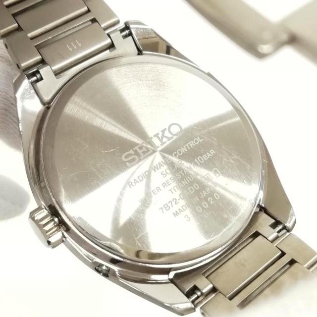 【中古】セイコー SEIKO 7B72-0AD0 ASTRON アストロン オリジン 電波ソーラー 腕時計 チタン ホワイト文字盤 メンズ_7