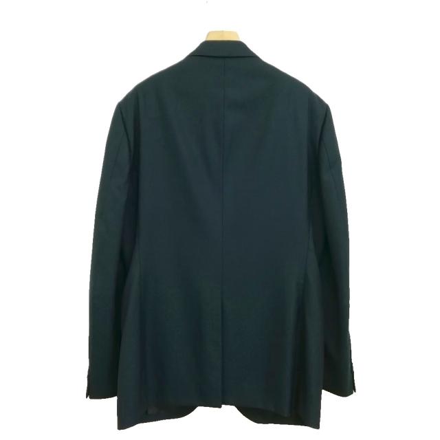 【中古】ジョセフ JOSEPH 2017 ジャガード シングル 2B スーツ セットアップ ジャケット スラックス 50 ネイビー_3