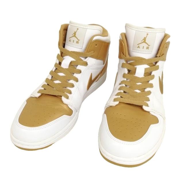 【中古】ナイキ NIKE 364770-130 AIR JORDAN 1 PHAT White Metallic Gold エア ジョーダン スニーカー 27cm