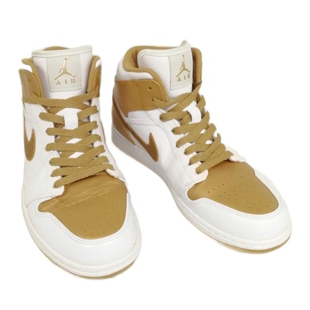 【中古】ナイキ NIKE 364770-130 AIR JORDAN 1 PHAT White Metallic Gold エア ジョーダン スニーカー 27cm