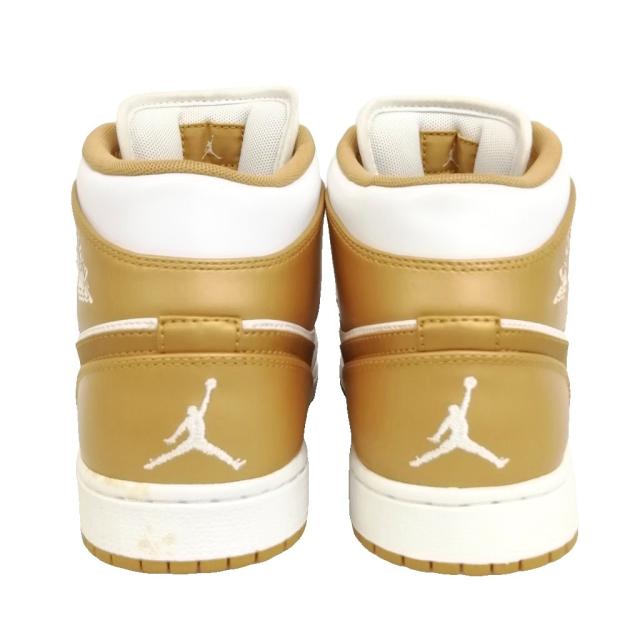 【中古】ナイキ NIKE 364770-130 AIR JORDAN 1 PHAT White Metallic Gold エア ジョーダン スニーカー 27cm