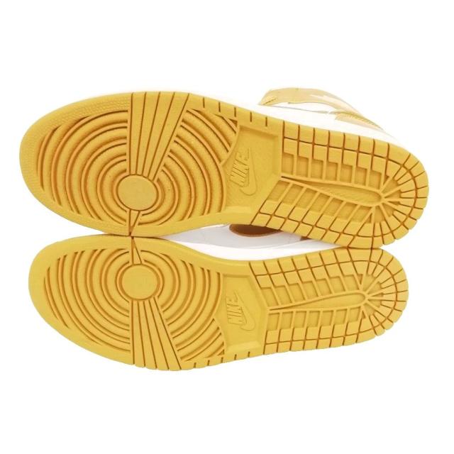 【中古】ナイキ NIKE 364770-130 AIR JORDAN 1 PHAT White Metallic Gold エア ジョーダン スニーカー 27cm