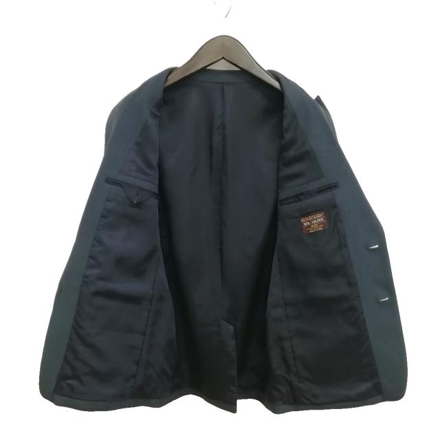 【中古】ミスターオリーブ MR.OLIVE シングル ジャケット テーラード ブレザー ポリエステル 美品 M チャコール_3