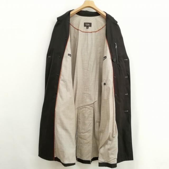 【中古】コールハーン COLE HAAN トレンチコート ロングコート L ダークブラウン系 メンズ_4