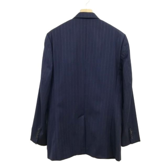 【中古】ポールスミス PAUL SMITH ゼニア生地 ストライプ シングル 2B スーツ セットアップ M ネイビー_3