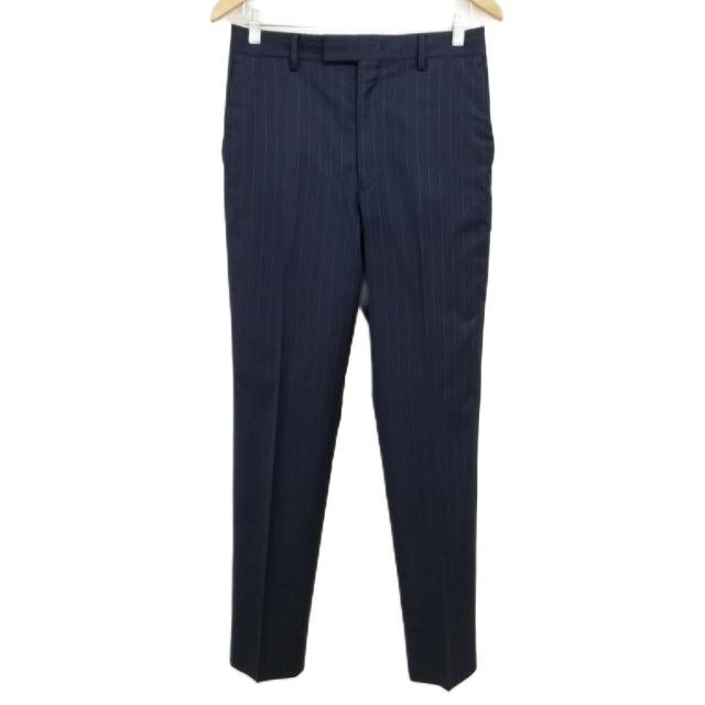【中古】ポールスミス PAUL SMITH ゼニア生地 ストライプ シングル 2B スーツ セットアップ M ネイビー_5