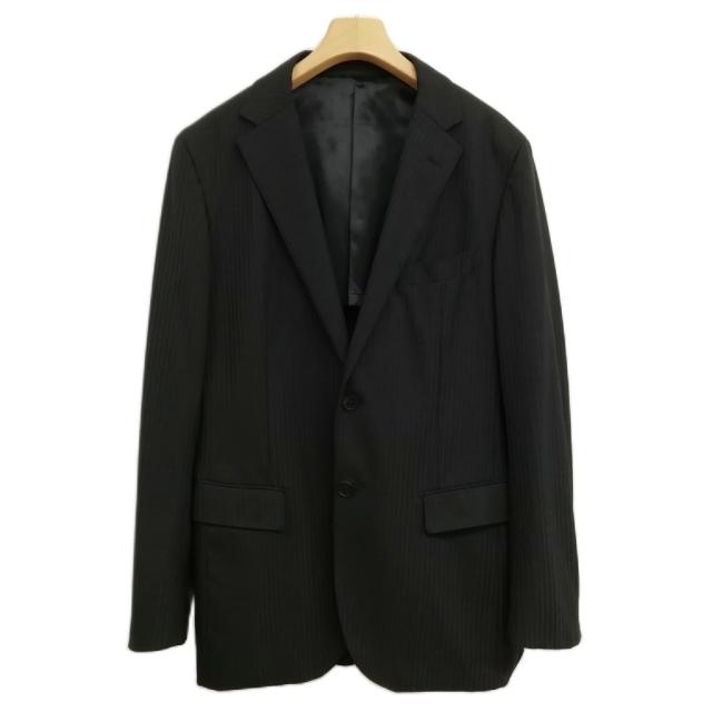 【中古】ブラックレーベルクレストブリッジ ストライプ シングル 2B スーツ セットアップ 美品 40 ブラック_2
