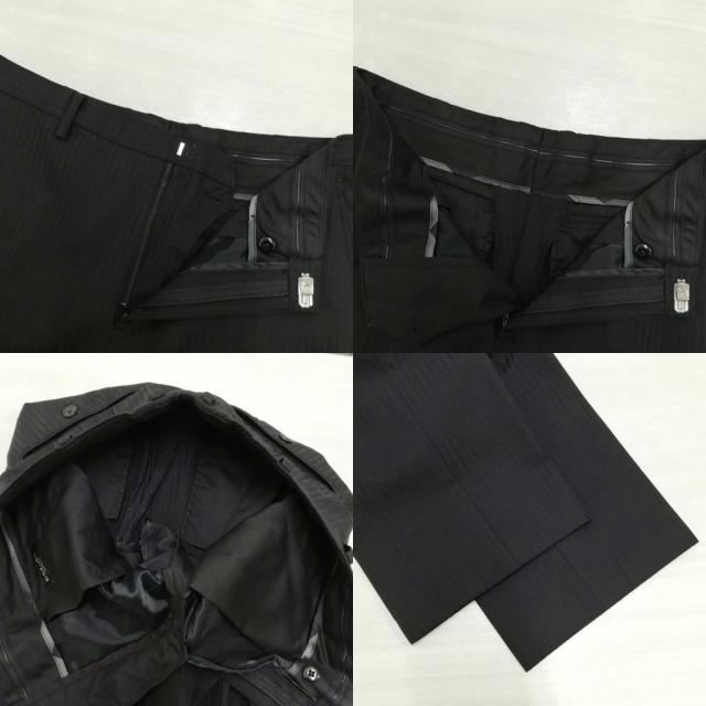 【中古】ブラックレーベルクレストブリッジ ストライプ シングル 2B スーツ セットアップ 美品 40 ブラック_7