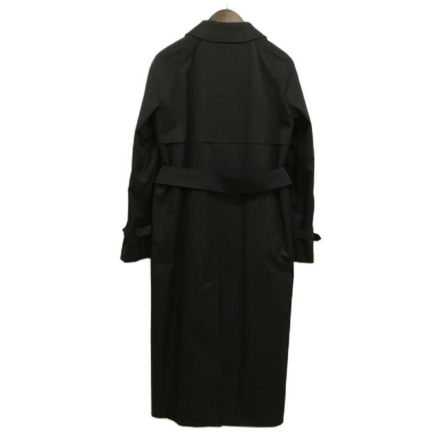 【中古】アクアスキュータム AQUASCUTUM イングランド 英国製 ステンカラー トレンチコート 美品 8 R ブラック_2