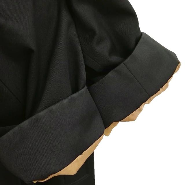 【中古】アクアスキュータム AQUASCUTUM イングランド 英国製 ステンカラー トレンチコート 美品 8 R ブラック_6