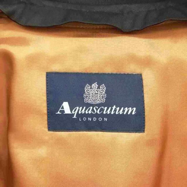【中古】アクアスキュータム AQUASCUTUM イングランド 英国製 ステンカラー トレンチコート 美品 8 R ブラック_7