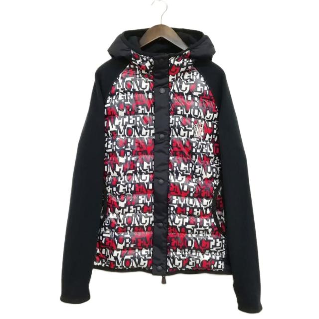 【中古】モンクレール MONCLER × DFS 19AW ライト ダウン パーカー ジャケット フリース切替 XXL 大きいサイズ