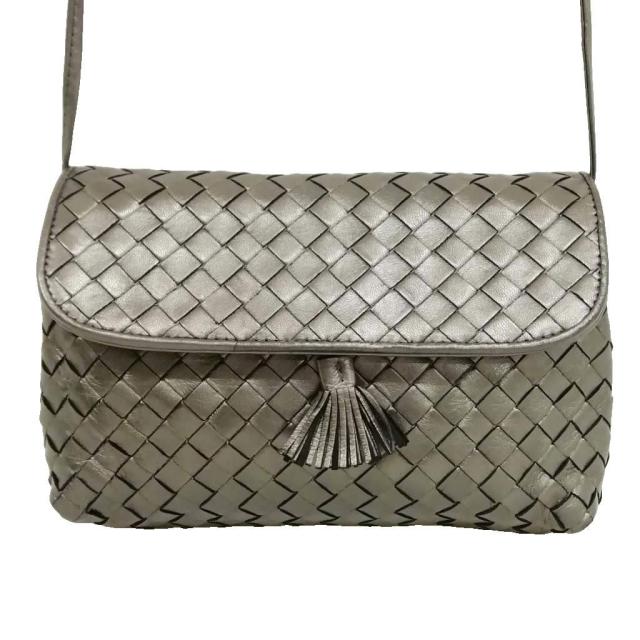 【中古】ボッテガヴェネタ BOTTEGA VENETA イントレチャート タッセル ミニ ショルダーバッグ ヴィンテージ 美品