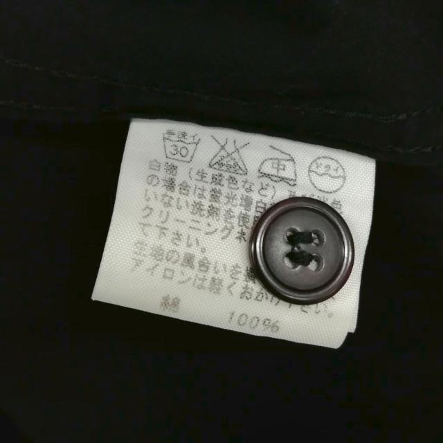 【中古】イッセイミヤケ ISSEY MIYAKE ME63FJ052 縮絨加工 コットン シャツ 2 ブラック メンズ_5