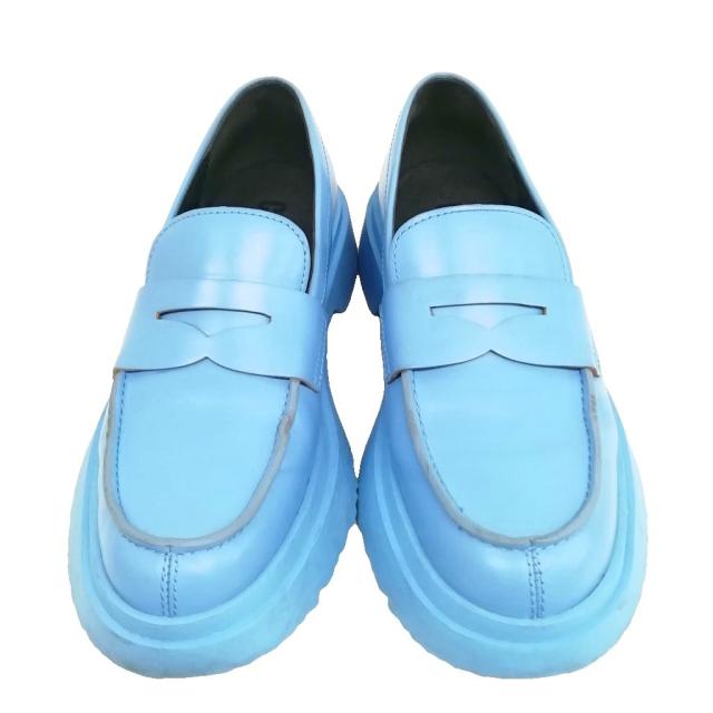【中古】カンペール CAMPER K201116-013 WALDEN ウォールデン ローファー スリッポン 38 ブルー レディース_3