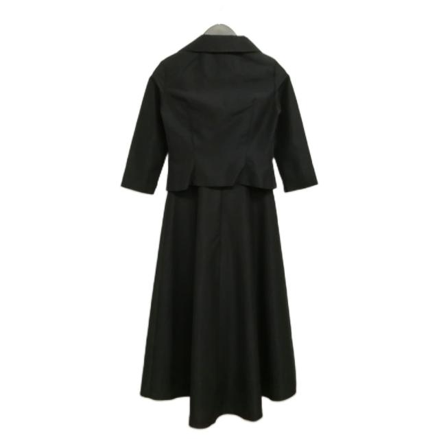 【中古】シビラ SYBILLA フォーマル アンサンブル セットアップ ワンピース ジャケット SS ブラック レディース_1