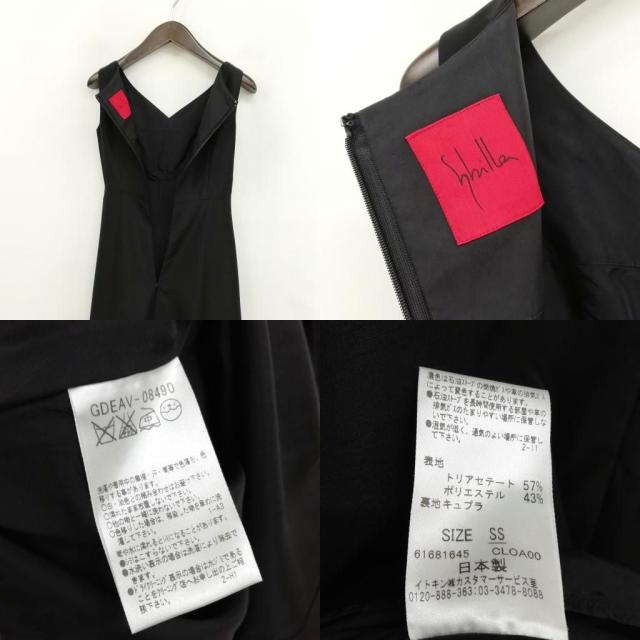 【中古】シビラ SYBILLA フォーマル アンサンブル セットアップ ワンピース ジャケット SS ブラック レディース_4