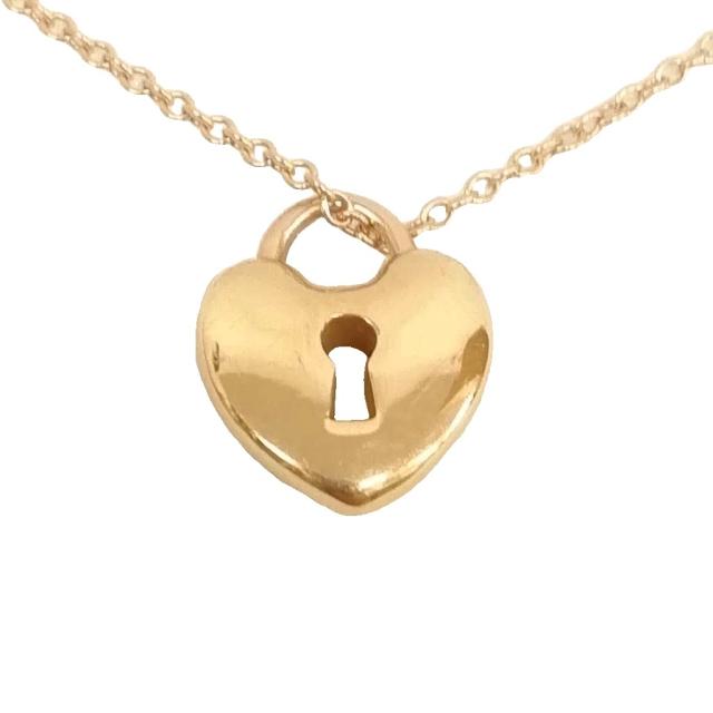 【中古】ティファニー TIFFANY &amp; CO. ハートロック ペンダント ネックレス 750 K18 ピンクゴールド_3