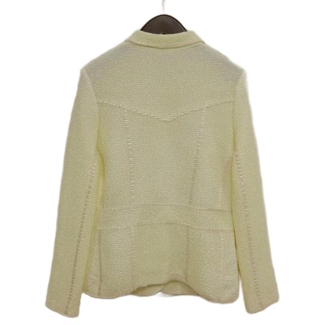 【中古】ノコオーノ NOKO-PLEATS 筋目 上衣 ジレー 美品 38 ともし火黄色系 レディース