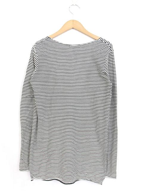 中古 Cg ｔシャツ カットソー ワンピース スカート ボーダー ラウンドネック 長袖 M 白 黒 Yt27 レディースの通販はau Wowma ブランド古着のベクトル