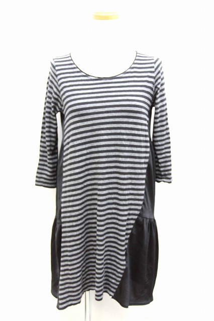 中古 アースミュージック エコロジー Earth Music Ecology ワンピース ショート ミニ ボーダー 長袖 F ブラック 黒 Btの通販はau Pay マーケット ブランド古着のベクトル