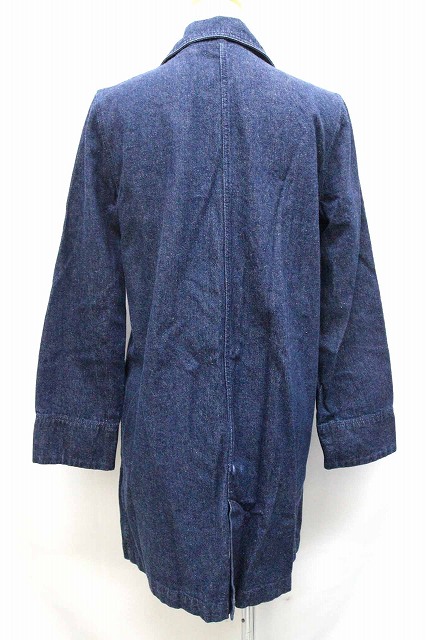 中古 ナイスクラップ Nice Claup チェスターコート アウター デニム 無地 シンプル ロング M インディゴ Bt26の通販はau Pay マーケット ブランド古着のベクトル