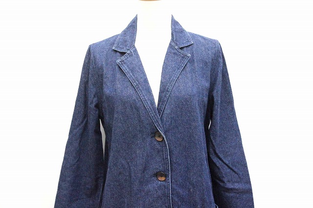 中古 ナイスクラップ Nice Claup チェスターコート アウター デニム 無地 シンプル ロング M インディゴ Bt26の通販はau Pay マーケット ブランド古着のベクトル