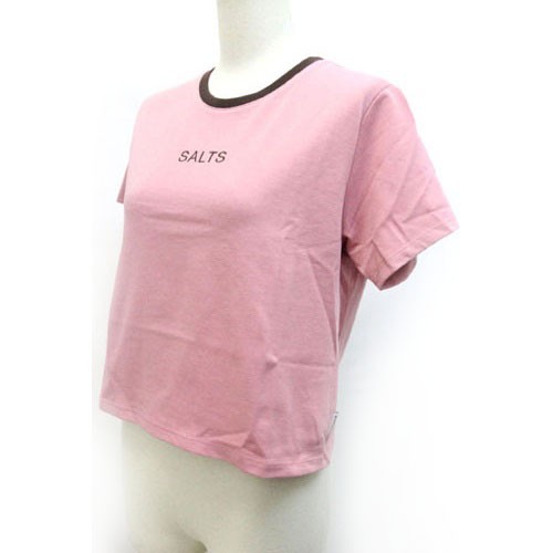 中古】未使用品 ソルツ SALTS Tシャツ カットソー 英字 ロゴ 半袖 M