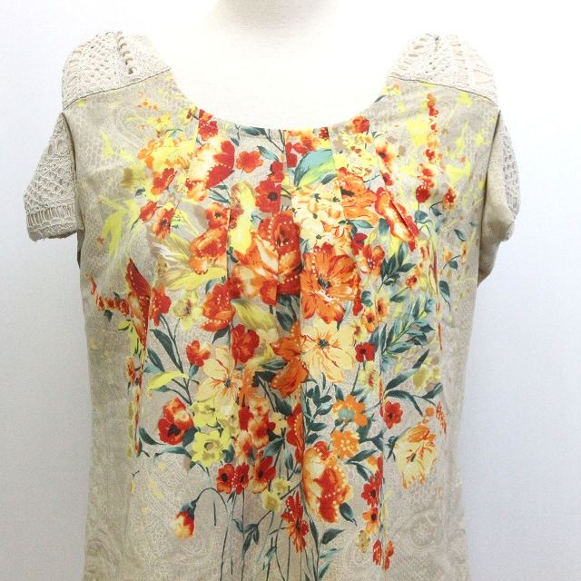 未使用品 doll up oops 刺繍 スカラップ ブラウス スカラップ総刺繍シアーレース ブラウス オフホワイト doll up