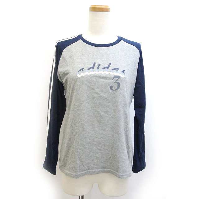 中古】アディダス adidas Tシャツ カットソー ロンT プリント 長袖 OT ...