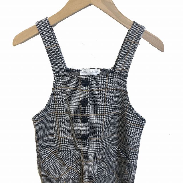 中古】ザラ ZARA 子供服 オーバーオール サロペット チェック