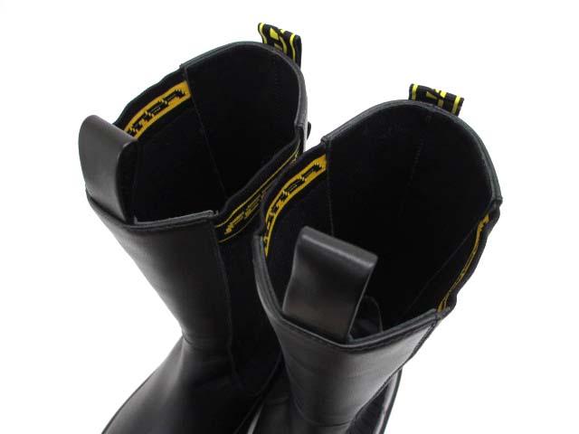 フェンディ FENDI 8T8068 カーフスキン×ニット ミドル丈ブーツ 35