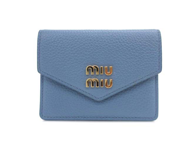 【中古】ミュウミュウ miumiu 5MF031 ヴィッテロダイノ レザー カードホルダー カードケース レディース