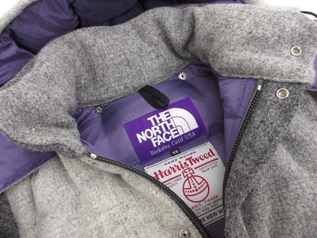 【中古】ノースフェイス パープルレーベル THE NORTH FACE PURPLE LABEL ND2552N ダウンジャケット XS ハリスツイード メンズ