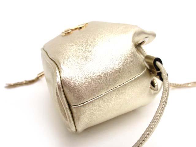 JIMMY CHOO ワンショルダーバッグ　ハンドバッグ　メタリック　シルバー シルバーヴィンテージメタリックレザーを使用したジミー チュウ