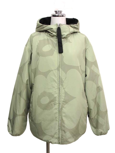 【中古】マリメッコ marimekko 24AW Vektori Unikko コート XS リバーシブル marimekko ウニッコ 花 完売商品 レディースの通販は 30,940円