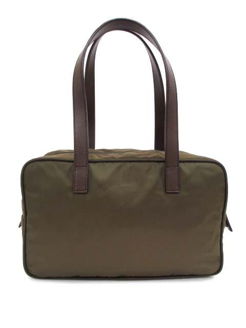 美品 プラダ BR1787 ナイロン×レザー ミニボストンバッグ トートバッグ PRADA - 美品 プラダ BR1787 ナイロン×レザー ミニボストン