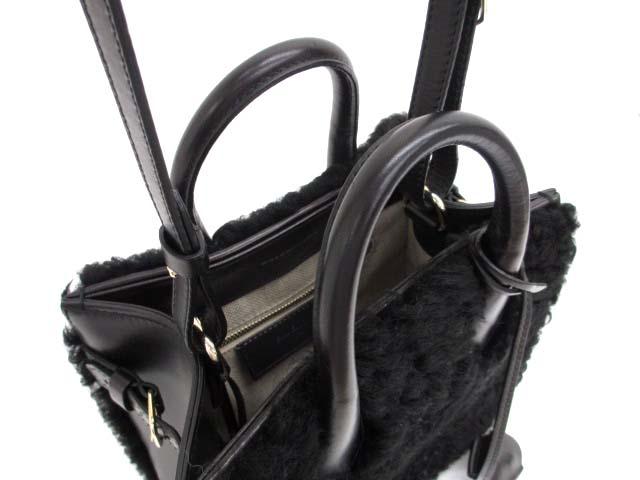 美品 バレンシアガ 347237 パドロックヌード ミニ ムートン BALENCIAGA - 美品 バレンシアガ 347237 パドロックヌード ミニ