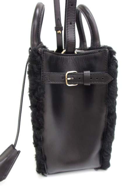 美品 バレンシアガ 347237 パドロックヌード ミニ ムートン BALENCIAGA - 美品 バレンシアガ 347237 パドロックヌード ミニ