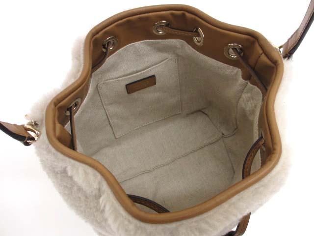 美品 ジミーチュウ JUNO S シアリング バケット ショルダーバッグ