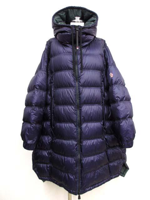 【中古】モンクレール MONCLER HAEFELI ワイドシルエット ダウンポンチョ 1 グルノーブル GRENOBLE レディース