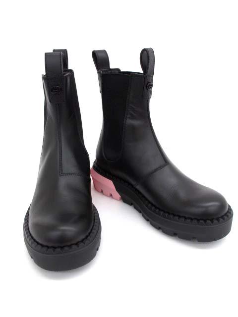 中古】グッチ GUCCI 762020 24-25AW サイドゴア アンクルブーツ 37 1/2