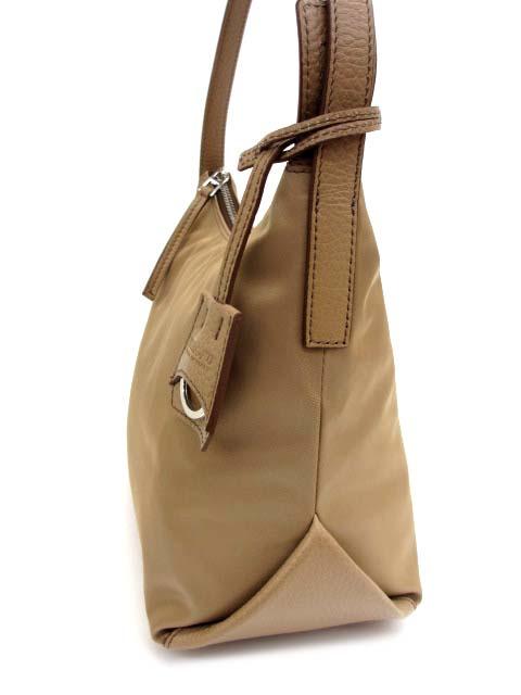 中古】ヒロフ HIROFU リベロ ナイロン ショルダーバッグ S カシミア